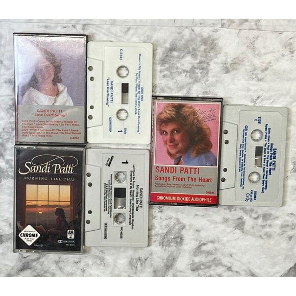 Sandi Patti Cassette (3) Lot Songs from the Heart Love Overflowing Morning - Picture 4 of 6
